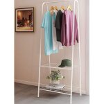 Portant � v�tements, �tag�re chaussures, porte - manteau, cadre en acier, pour chambre, vestiaire, buanderie, ...