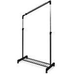 Portant � v�tements inclinable sous escalier cliff noir - compactor - 91. 5 x 42 x h. 170 cm - noir