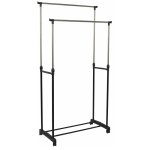 Portant  vtements roulettes  double  160cm noir
