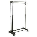 Portant  vtements sur roulettes - double portant extensible et rglable - livraison gratuite