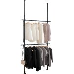 Portant vêtement télescopique pour dressing sur mesure herkules basic wenko 2 tringles 1 crochet solution ... Portant vêtement télescopique pour dressing sur mesure herkules basic wenko 2 tringles 1 crochet solution ...