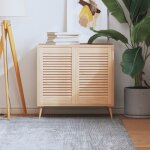 Portes d'armoire � persiennes 2 pcs 61, 5x39, 4 cm pin massif