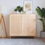 Portes d'armoire � persiennes 2 pcs 99, 3x59, 4 cm pin massif