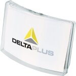 Porte - badge pour casque de s�curit� delta plus incolore en polycarbonate ( prix pour 1 )
