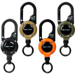 Porte - badge à mousqueton robuste et rétractable, enrouleur tactique pour badge d'identification avec ... Porte - badge à mousqueton robuste et rétractable, enrouleur tactique pour badge d'identification avec ...