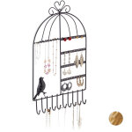 Porte - bijoux mural, pour colliers, boucles d'oreilles, format haut, prsentoir, 44, 5 x 25, 5 x 4, ...