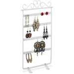 Porte - boucle d?oreille, organisateur de bijoux, pr�sentoir, support, fer, 30, 5 x 16, 5 x 6, 5 cm, ...