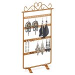 Porte - boucles d?oreilles, pr�sentoir � bijoux, 44 emplacements, en fer, hlp : 30, 5 x 16, 5 x 6, 5 ...