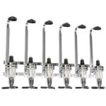 Porte - bouteille distributeur de boisson alcool vin mural bar pro acier pour 6 bouteilles