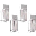 Porte - brosses � dents lot de 4 porte - brosses � dents en acier inoxydable - fixation murale - pour ...