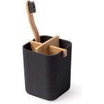 Porte - brosse  dents en bambou, naturellement cologique, pot de brosse  dents antibactrien pour ...