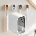 Porte - brosses � dents pour salle de bain � fixation murale ? support autocollant pour brosse � dents ...