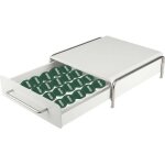 Porte - capsule de caf� en fer tiroir � capsules de caf� simple taille de base de machine � caf� blanche ...