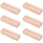 Porte carte bois, 6 pi�ces porte menu mariage en support stabil porte photo mariage comme d�coration ...