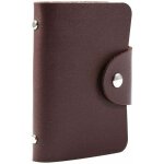 Porte - cartes de cr�dit en cuir pu 24 emplacements pour cartes (marron) - fei yu