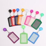 Porte - cartes multicolores titulaire de carte r�tractables avec clip r�tractable parfait pour carte ...