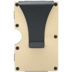 Porte - cartes de visite avec pince � billets en acier inoxydable - portefeuille minimaliste pour homme ...