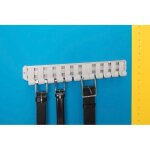 Porte - ceintures fixe - d�cor : gris alu - hauteur : 55 mm - largeur : 85 mm - mat�riau : nylon / aluminium ...