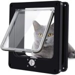 Portes pour chats, chati�re magn�tique � verrouillage rotatif � 4 voies pour chats, chatons et chatons, ...