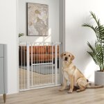 Porte pour chien, barrière d'escalier 76 - 104 cm sans perçage, barrière d'escalier verrouillable, barrière ... Porte pour chien, barrière d'escalier 76 - 104 cm sans perçage, barrière d'escalier verrouillable, barrière ...