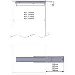 Porte - cintres coulissant - acier chrom et pvc gris argent - 15 kg - longueur : 240 mm - menage&confort ...