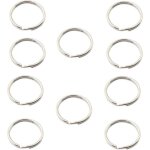 Porte cl�, 10 pi�ces porte - cl�s anneaux, porte - cl�s en acier inoxydable, porte - cl�s rond, pour ...