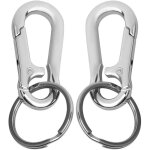 Porte - cl�s, 2 pi�ces porte - cl�s en m�tal mousqueton clip porte - cl�s porte - cl�s pour artisanat ...