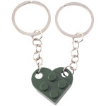 Porte - cl�s assortis en forme de c?ur pour couples, symbole d'amiti� et de couleurs vives, pour la saint ...