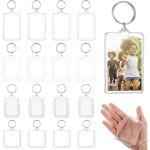 Porte - cls pour cadre photo 16 pices, porte - cls photo en acrylique, porte - cls, cadeau pendentif ...