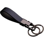 Porte - cls en cuir avec anneaux et coffret cadeau