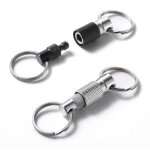 Porte - cl�s � d�gagement rapide pour homme, anneau amovible avec syst�me de d�gagement rapide, porte ...