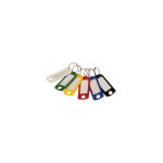 Porte - cl�s �tiquettes plastique - lot de 100 ou de 600 - bvg bleu