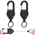 Porte - cl�s extensible robuste, anneau porte - cl�s extensible et porte - cartes