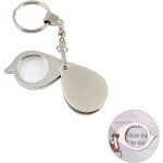 Porte - cls loupe portable pliable en mtal loupe de poche 10x pour lecture, bijoux, voyage