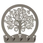 Arti e mestieri - porte - cls mural arbre de vie en boue design moderne en acier, 5 crochets, dcoratif ...