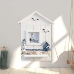 Porte - cl�s mural - phare, armoire � cl�s de style m�diterran�en avec 6 crochets organisateur de cl�s ...