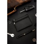 Porte - cls noir en cuir naturel