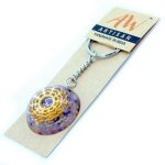 Ancient wisdom - porte - cls orgonite power - amthyste mandala coeurs - vendu par 1