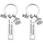 Porte - cl�s avec pendentif maison