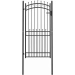 Portail de cl�ture avec pointes noir 100 x 200 cm vidaxl