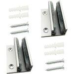 Porte coulissante en verre guide au sol pince en verre support de tablette en verre syst�me de porte ...