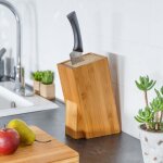 Porte couteaux cuisine bambou