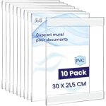 Porte document mural a4 adhesif porte menu restaurant panneau affichage exterieur support mural affiche, ...