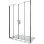 Giorgy - porte de douche de 6 mm pour installation en niche avec quatre portes et overture centrale h. ...