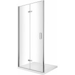 Giorgy - porte de douche 6 mm pliante pour installation en niche - 83 - 86, 5