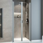 Schulte - porte de douche battante, verre 5 mm transparent, sunny expressplus profil� alu - nature, 90 ...