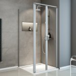 Portes de douche battantes + paroi de retour fixe, verre 5 mm transparent, sunny expressplus schulte ...