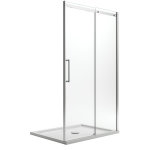 Idralite - porte de douche avec easy - clean h 200 mod. prime 110 cm verre transparent 8 mm vers droite ...