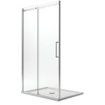 Idralite - porte de douche avec easy - clean h 200 mod. prime 110 cm verre transparent 8 mm vers gauche ...