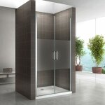 Cadentro - porte de douche viana 86x185 cm verre s�rigraphi� - ajustable de 86 � 89 cm